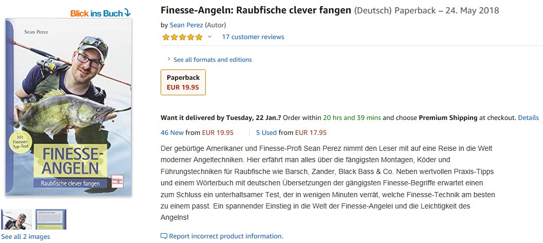 Sean Perez Finesse Angeln Buch
